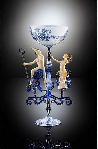 Lucio Bubacco, Mythology (Romantic No. 8): Mermaid and Neptune
2008, Glass