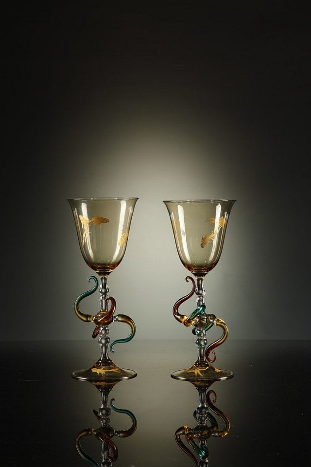 Lucio Bubacco, Dinner For Two (Two Goblets)
2002, Glass