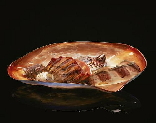 Dale Chihuly, Burnt Orange and Sandstone Macchia Set 86.1416.m7
1986, Glass