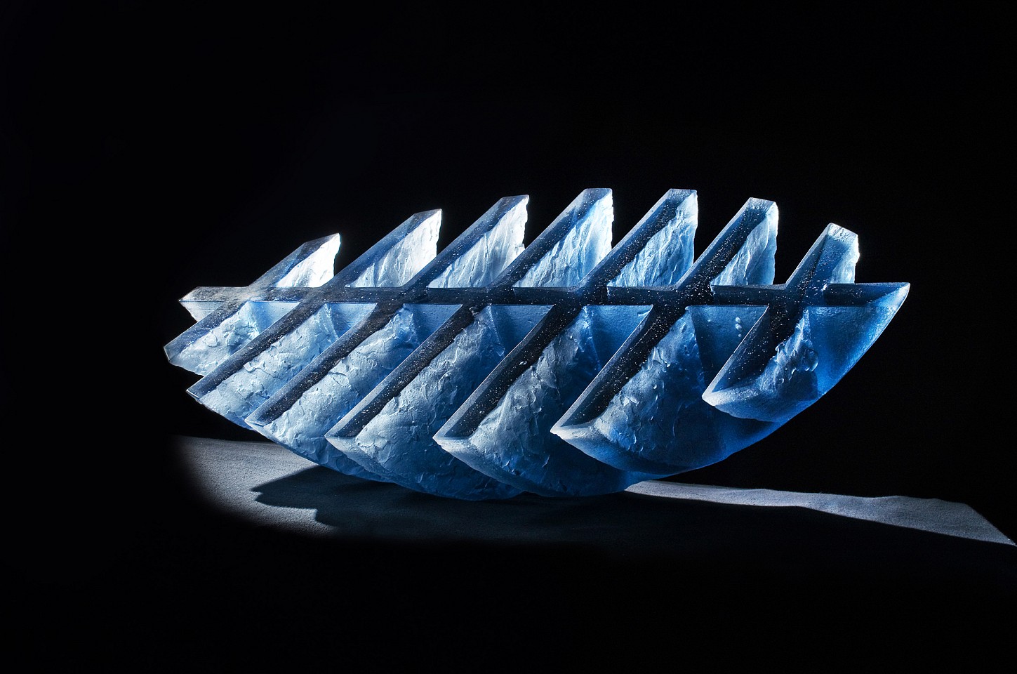 Zora Palova, Boat (Gray-Blue)
2011, Glass